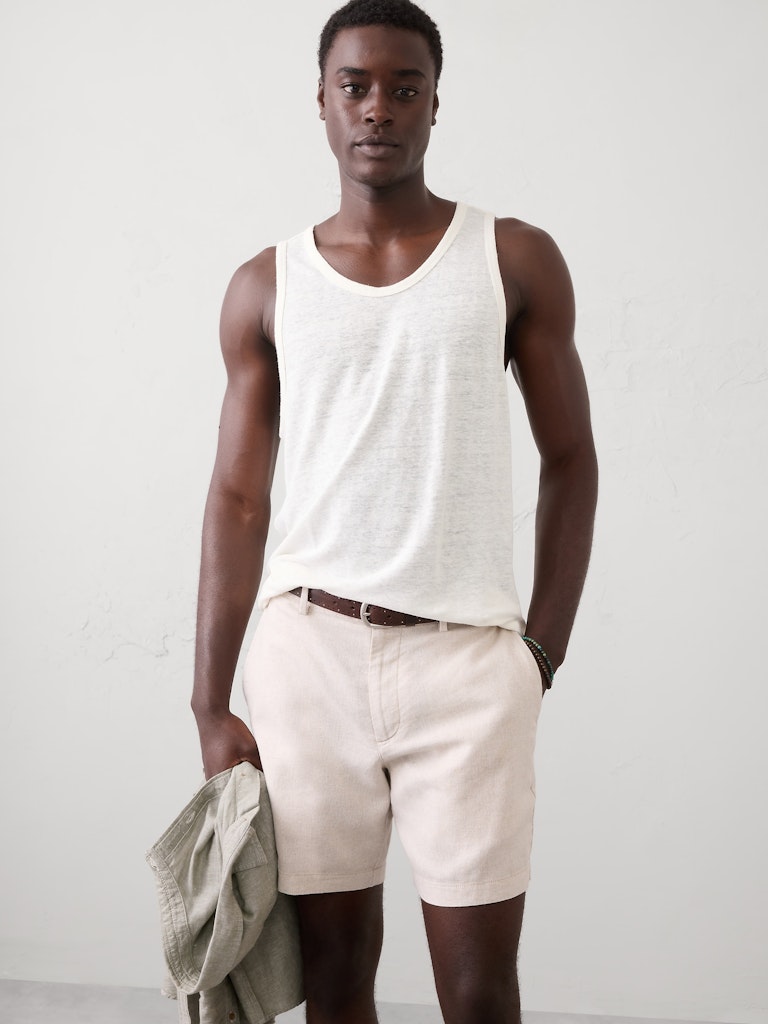 Linen-Blend Tank: $17.50