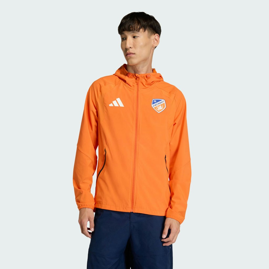 FC Cincinnati Tiro Tech Full Zip Windbreaker: $100 FC Cincinnati Tiro Tech Full Zip Windbreaker: $100