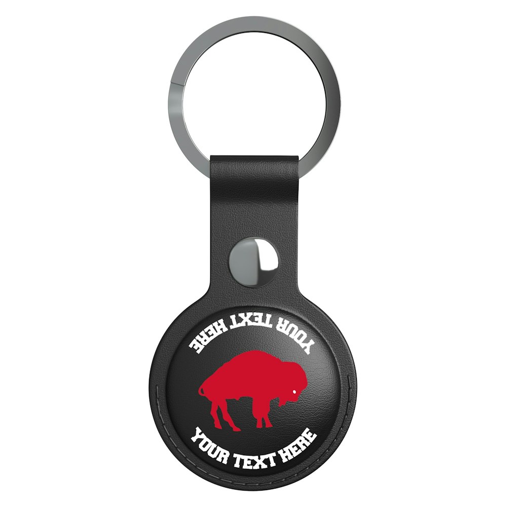 Keyscaper Buffalo Bills Personalized Leatherette AirTag Holder: $29.99