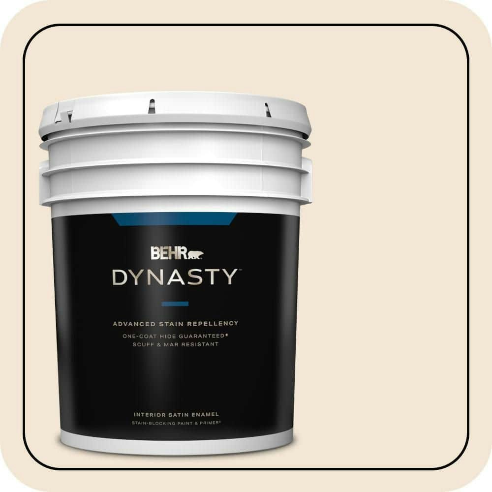 Behr Delicate Lace 5-Gallon Satin Interior Paint and Primer: $317 Behr Delicate Lace 5-Gallon Satin Interior Paint and Primer: $317