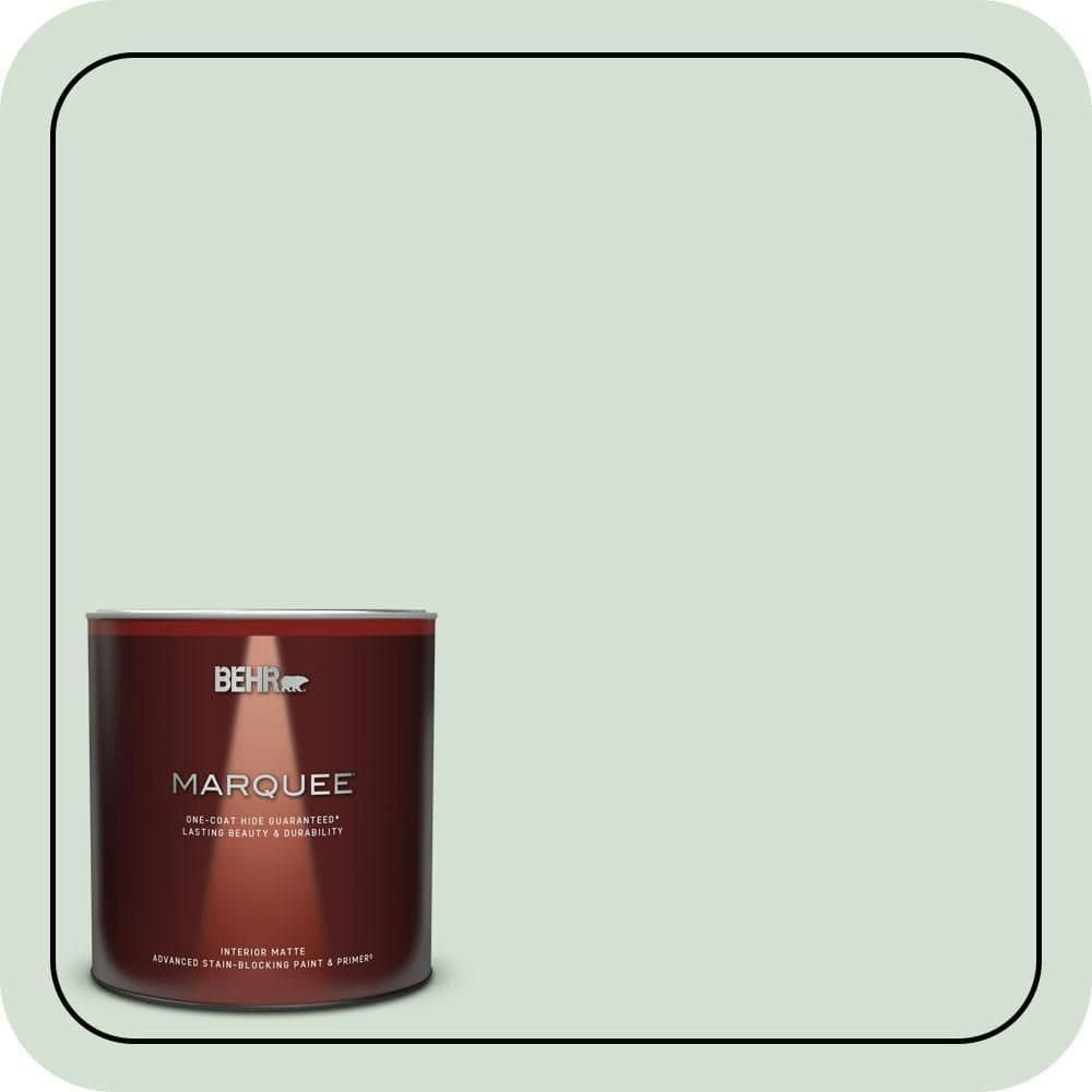 Behr Premium Plus 1-Quart River Mist Matte Interior Paint and Primer: $26.98 Behr Premium Plus 1-Quart River Mist Matte Interior Paint and Primer: $26.98