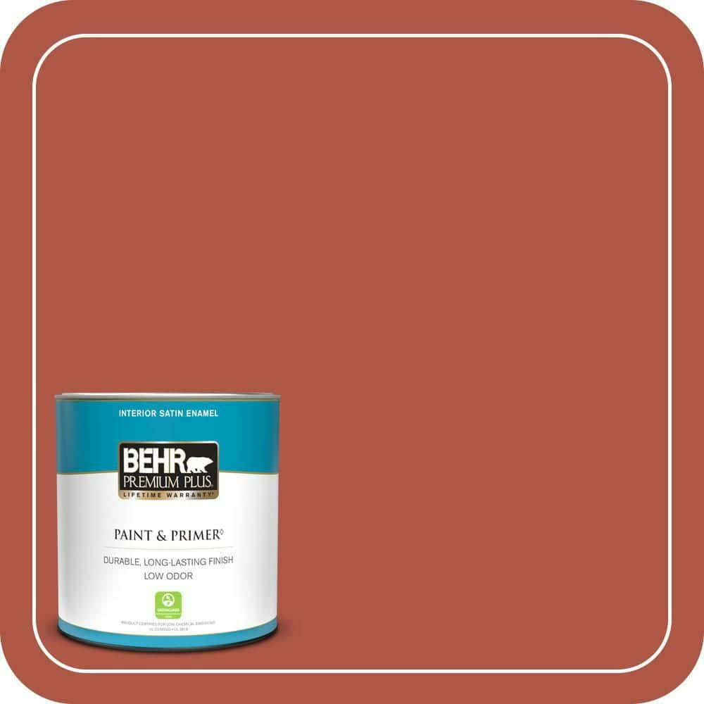 Behr Tibetan Orange Satin Interior Paint & Primer 1-Quart: $19.48 Behr Tibetan Orange Satin Interior Paint & Primer 1-Quart: $19.48