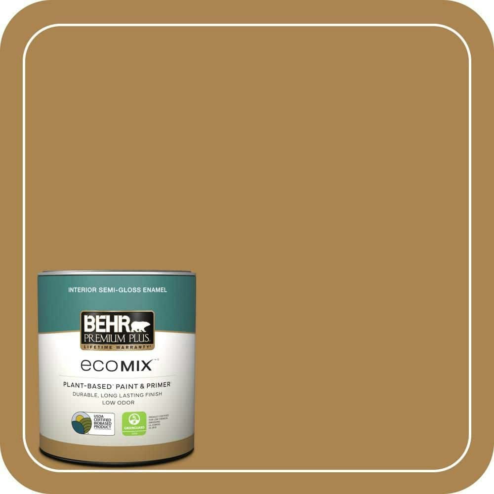 Harvest Time Semi-Gloss Plant-Based Interior Paint and Primer 1-Quart Can: $22.48 Harvest Time Semi-Gloss Plant-Based Interior Paint and Primer 1-Quart Can: $22.48