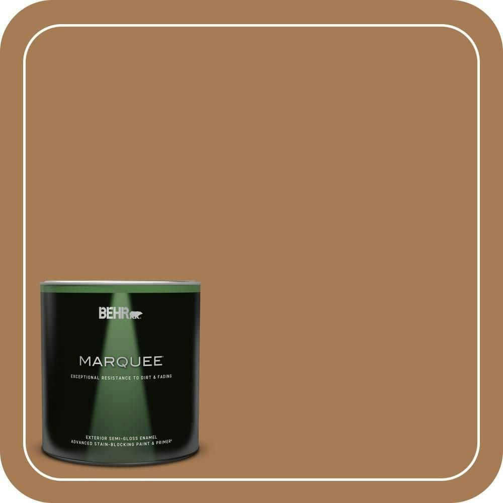 Behr Premium Plus Semi-Gloss Enamel Exterior Paint and Primer 1-Quart: $35.98
