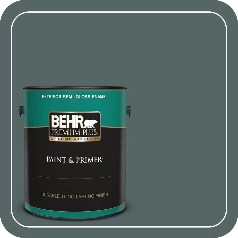 Behr Brooklyn Semi-Gloss Enamel Exterior Paint and Primer 1-Gallon: $51.98 Behr Brooklyn Semi-Gloss Enamel Exterior Paint and Primer 1-Gallon: $51.98