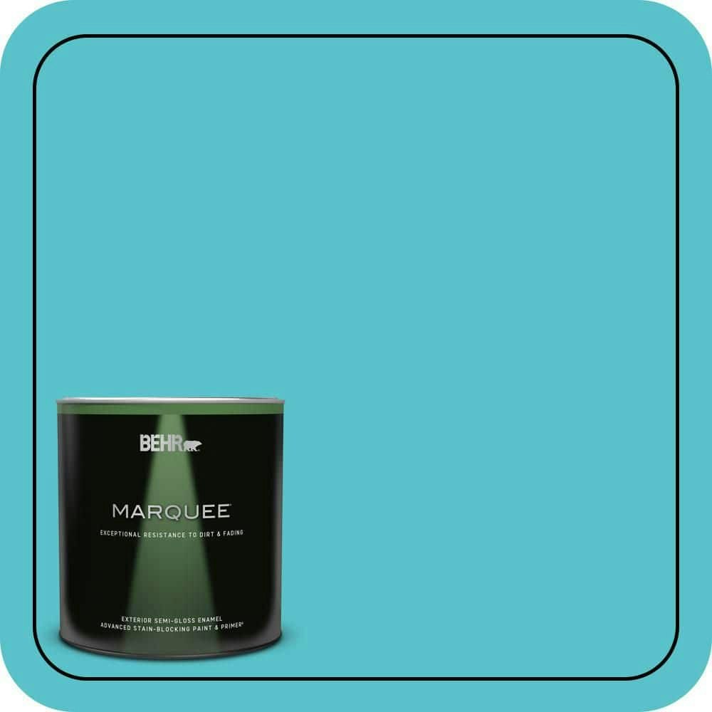 Jamaican Sea Semi-Gloss Exterior Paint and Primer 1-Quart: $35.98 Jamaican Sea Semi-Gloss Exterior Paint and Primer 1-Quart: $35.98