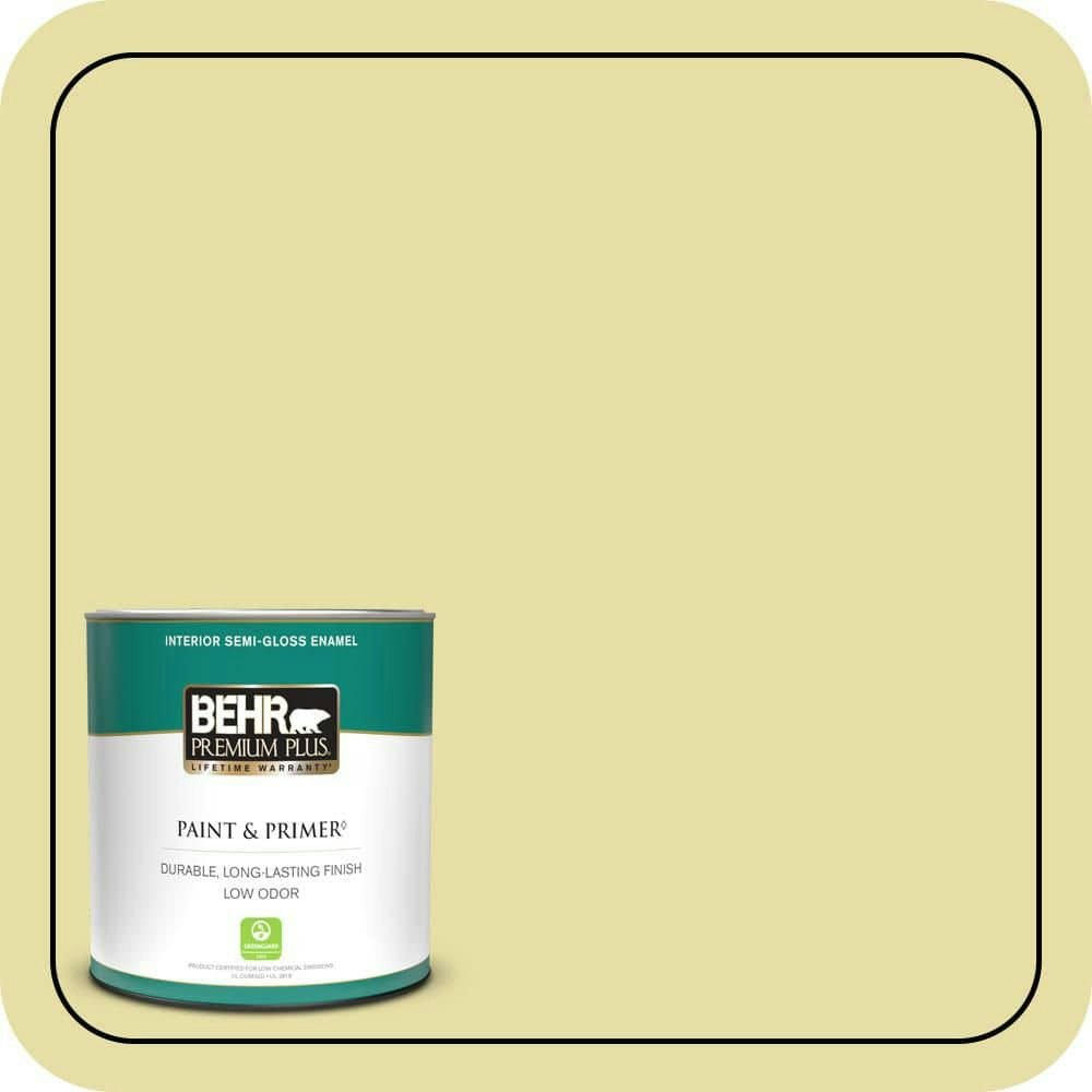 Behr Green Charm Semi-Gloss Interior Paint and Primer 1-Quart: $20.48 Behr Green Charm Semi-Gloss Interior Paint and Primer 1-Quart: $20.48