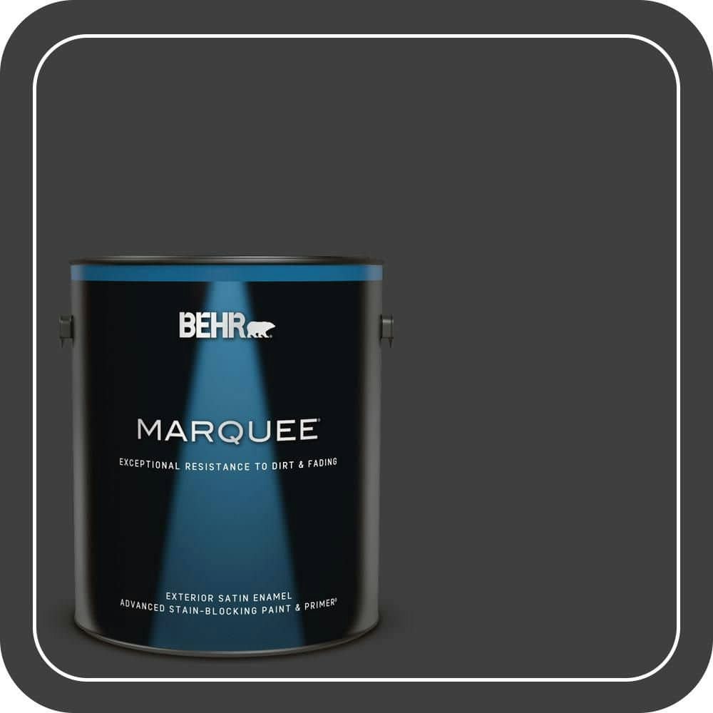 1-Gallon Black Satin Exterior Enamel Paint and Primer: $69.98 1-Gallon Black Satin Exterior Enamel Paint and Primer: $69.98