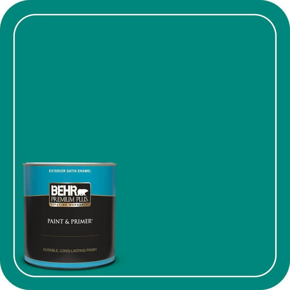 Behr 1-Quart Mystic Turquoise Satin Exterior Enamel Paint and Primer: $24.98 Behr 1-Quart Mystic Turquoise Satin Exterior Enamel Paint and Primer: $24.98