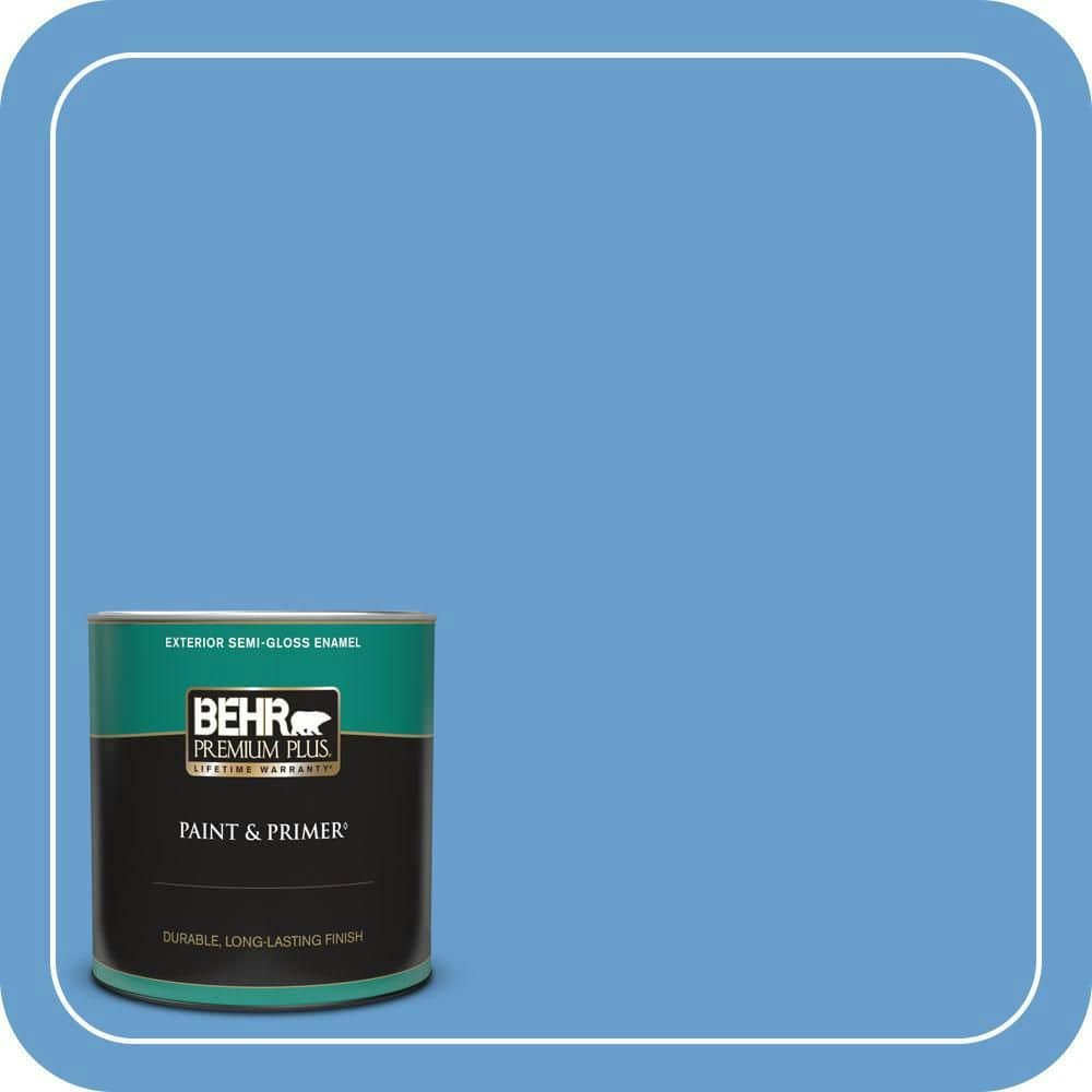 Behr 1-Quart Gulf Stream Semi-Gloss Exterior Paint and Primer: $25.98 Behr 1-Quart Gulf Stream Semi-Gloss Exterior Paint and Primer: $25.98