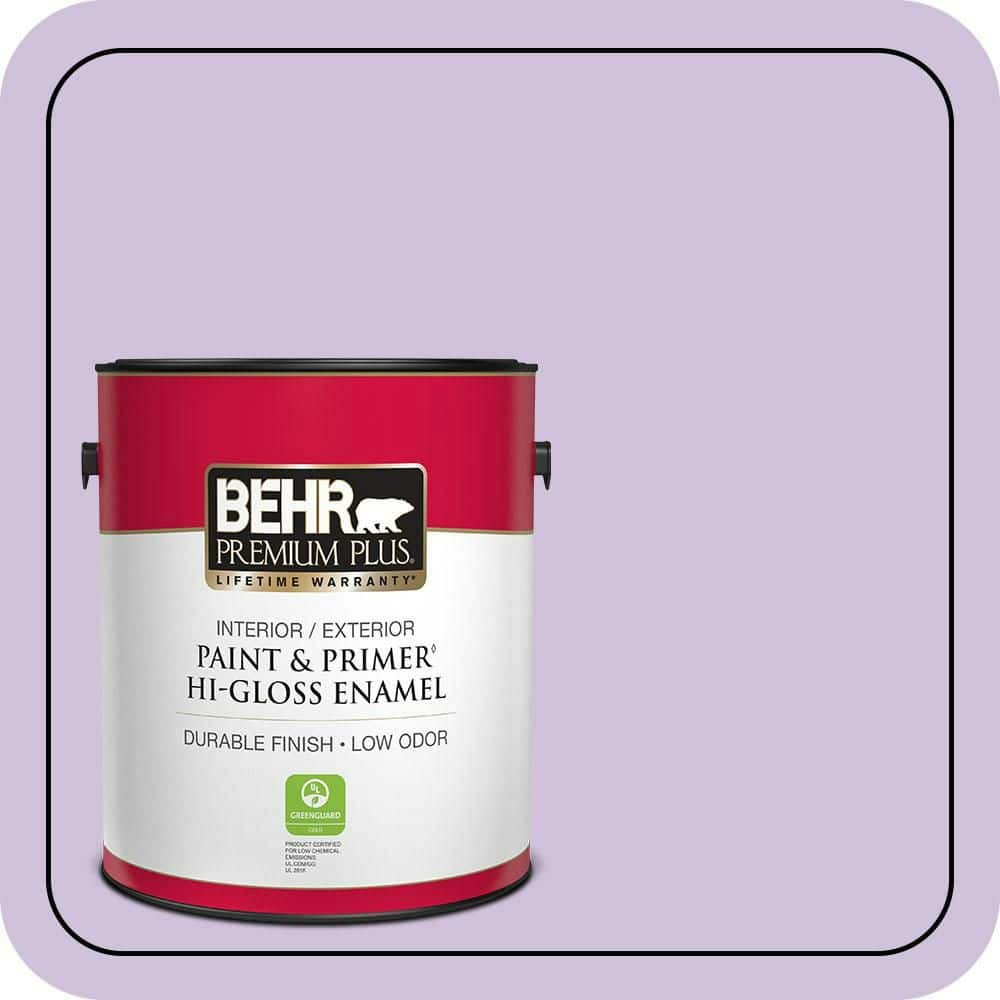 Behr Premium Plus Fresh Heather Hi-Gloss Enamel Interior/Exterior Paint & Primer 1-Gallon: $45.98 Behr Premium Plus Fresh Heather Hi-Gloss Enamel Interior/Exterior Paint & Primer 1-Gallon: $45.98