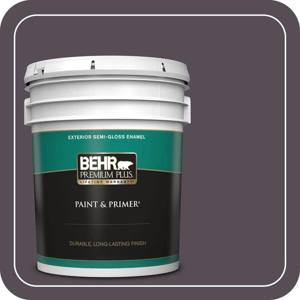 Behr Premium Plus 5-Gallon Blackberry Wine Semi-Gloss Exterior Paint and Primer: $235 Behr Premium Plus 5-Gallon Blackberry Wine Semi-Gloss Exterior Paint and Primer: $235