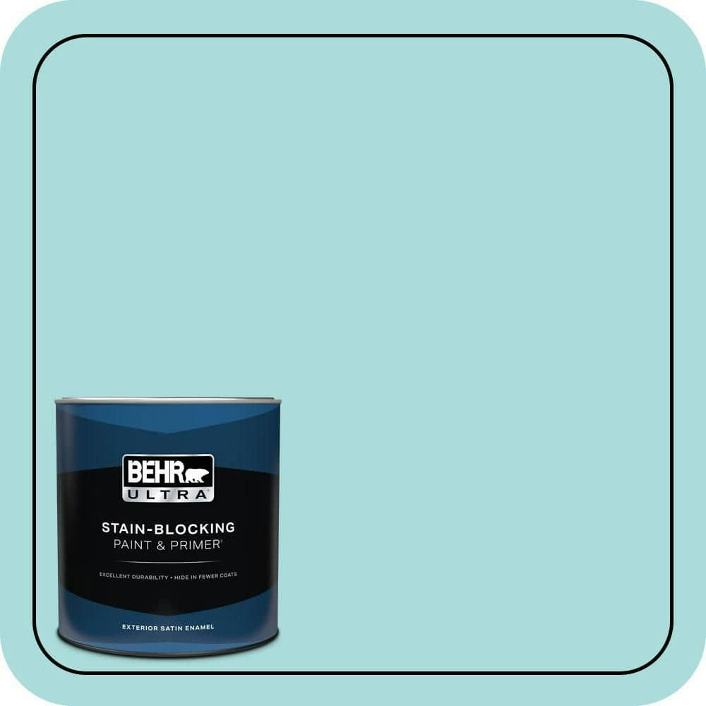 Behr Beachside Drive Satin Enamel Exterior Paint & Primer 1-Quart: $29.98 Behr Beachside Drive Satin Enamel Exterior Paint & Primer 1-Quart: $29.98