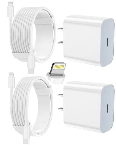 USB-C Wall Charger and Lightning Cable 2-Pack: $9.98