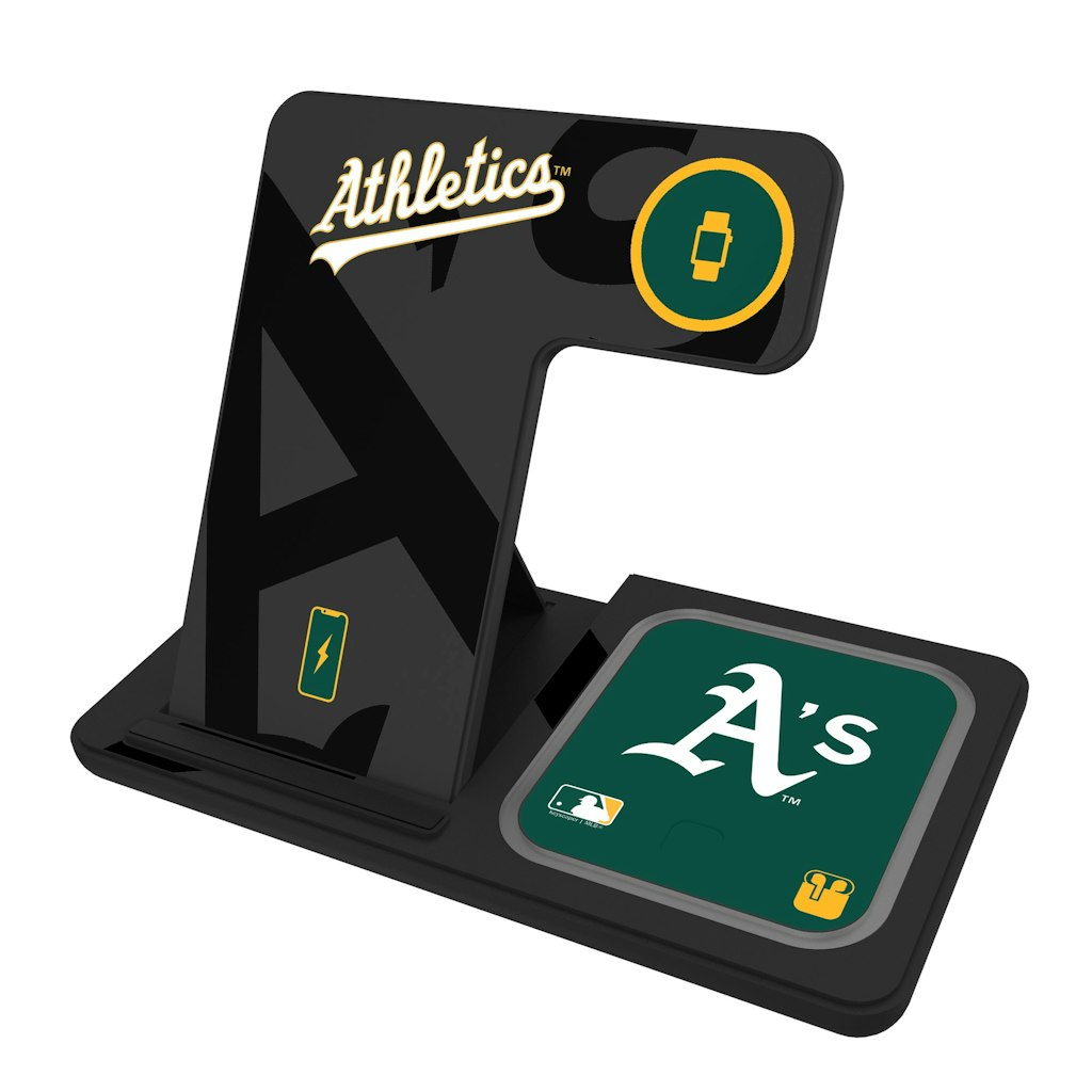 Keyscaper Oakland Athletics 3-In-1 Wireless Charger: $64.99 Keyscaper Oakland Athletics 3-In-1 Wireless Charger: $64.99