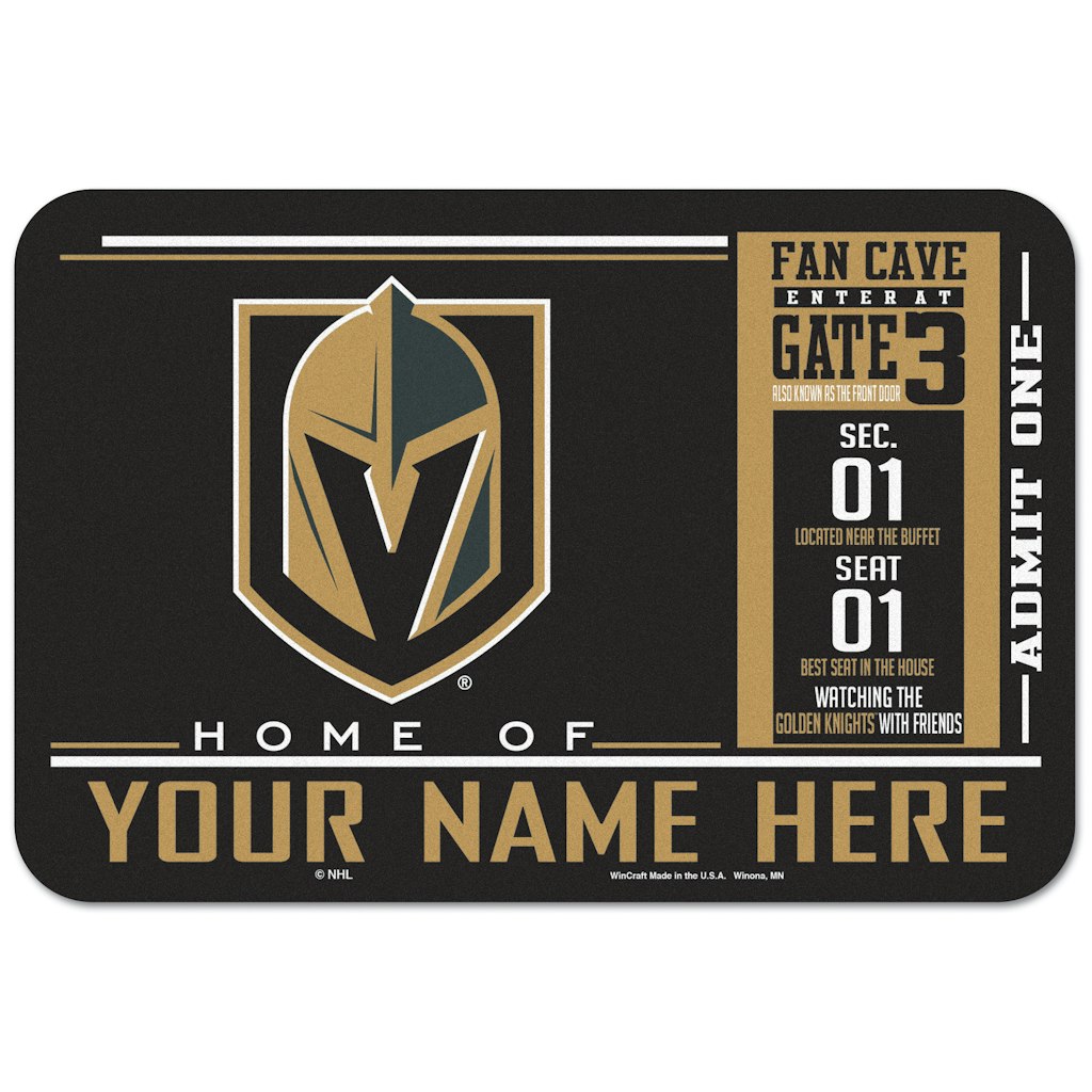 WinCraft Vegas Golden Knights 20" x 30" Personalized Floor Mat: $44.99 WinCraft Vegas Golden Knights 20" x 30" Personalized Floor Mat: $44.99