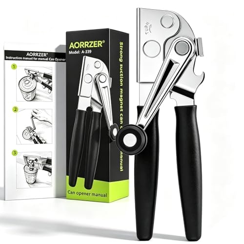 Aorrzer Manual Can Opener with Magnetic Lid Lifter: $12.32