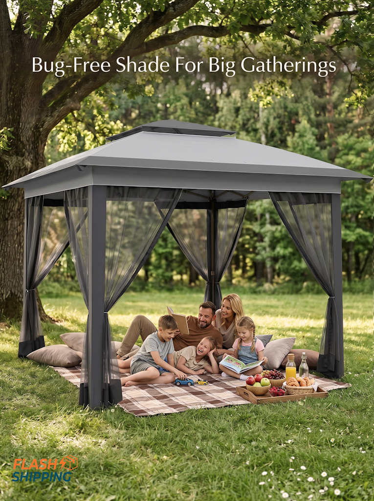 12' x 12' Pop Up Canopy Tent with Netting: $160.65 12' x 12' Pop Up Canopy Tent with Netting: $160.65
