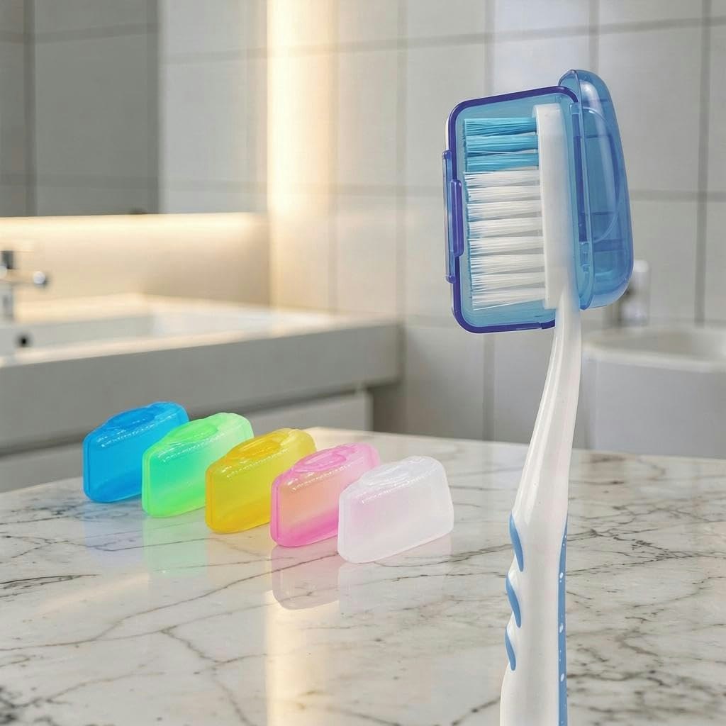 Toothbrush Head Covers 5-Pack: $1.19