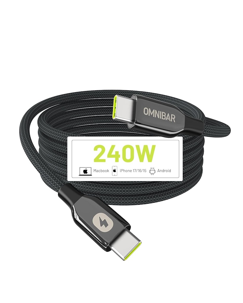 6-Foot 240W USB C to USB C Cable: $4.99