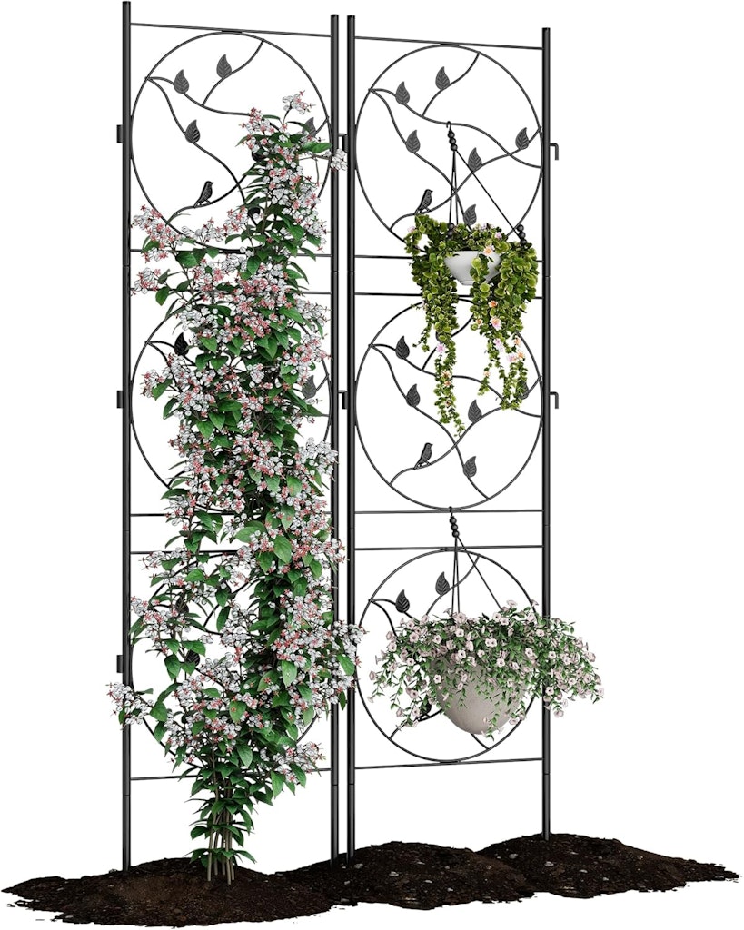 Garvee 21" x72" Metal Garden Trellis Panel 2-Pack: $38