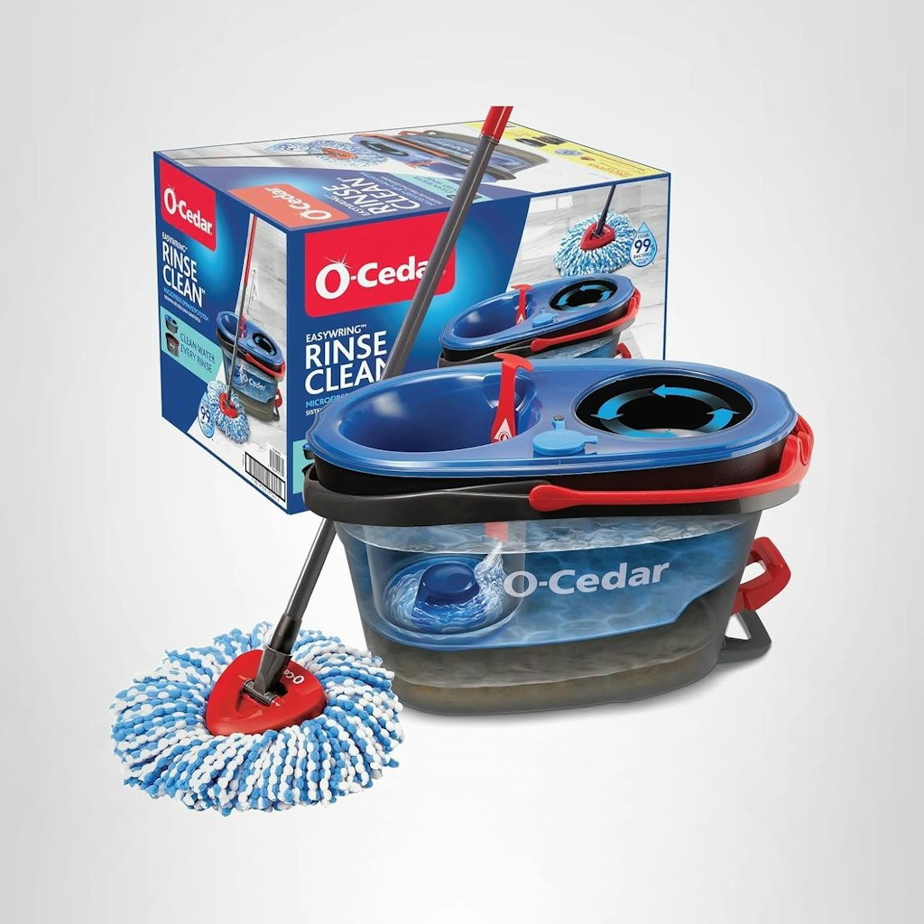 O-Cedar RinseClean Spin Mop & Bucket System: $35
