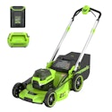 Greenworks 60V 21" Brushless Cordless Push Lawn Mower w/ 5.0Ah Battery for $296 + free shipping