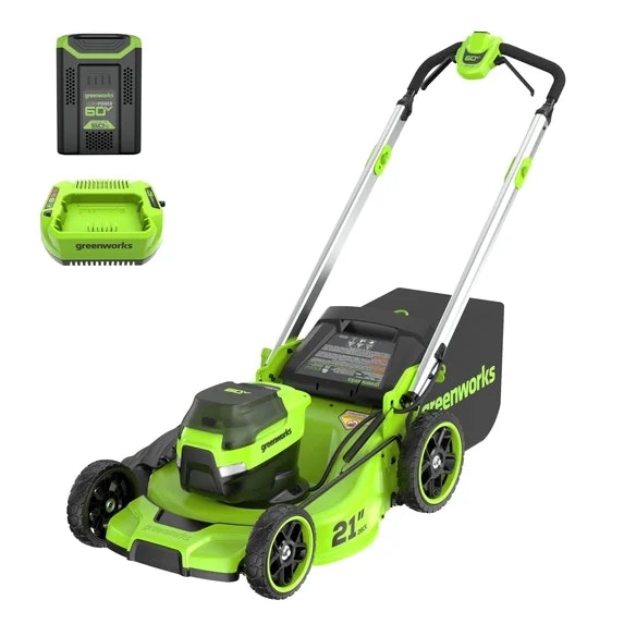 Greenworks 60V 21" Brushless Cordless Push Lawn Mower w/ 5.0Ah Battery: $296 Greenworks 60V 21" Brushless Cordless Push Lawn Mower w/ 5.0Ah Battery: $296