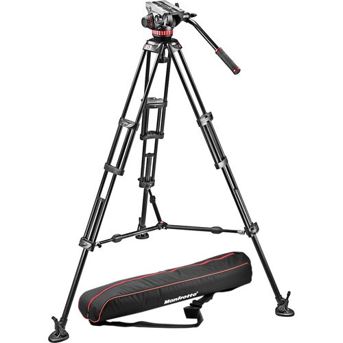Manfrotto MVH502A Fluid Head & 546B Tripod System : $370