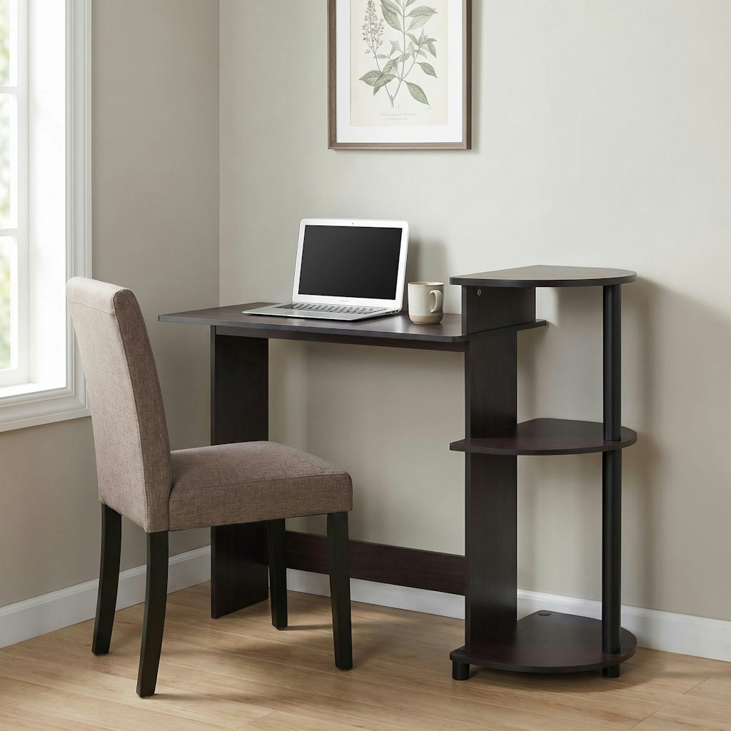 Furinno Compact 29" Computer Desk w/ 3 Side Shelves: $21 Furinno Compact 29" Computer Desk w/ 3 Side Shelves: $21