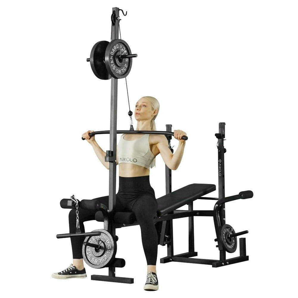Mikolo 800-lb 6-in-1 Adjustable Weight Bench: $129.98 Mikolo 800-lb 6-in-1 Adjustable Weight Bench: $129.98