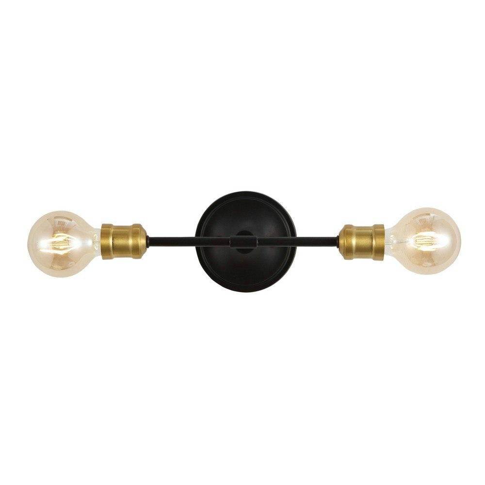Jonathan Y Jaxon 2-Light Industrial Farmhouse Vanity Wall Sconce: $31.49 Jonathan Y Jaxon 2-Light Industrial Farmhouse Vanity Wall Sconce: $31.49