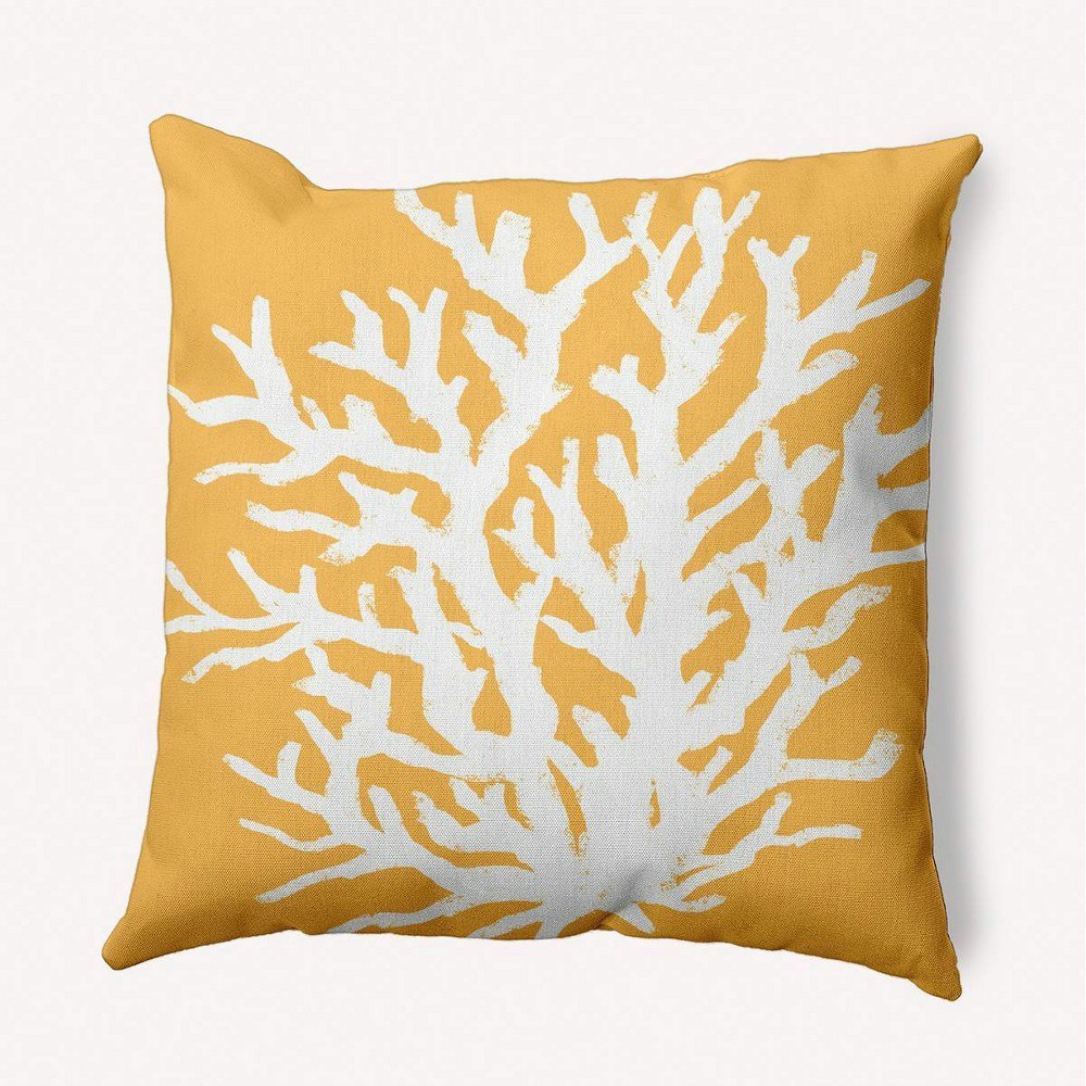 16"x16" Square Coral Branch Throw Pillow: $66.99