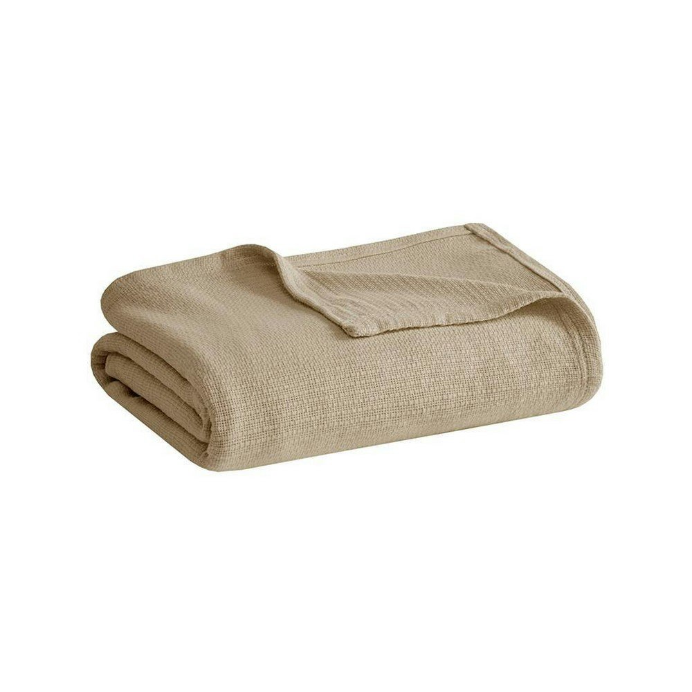Madison Park Full/Queen Freshspun Cotton Basketweave Blanket: $39.99 Madison Park Full/Queen Freshspun Cotton Basketweave Blanket: $39.99