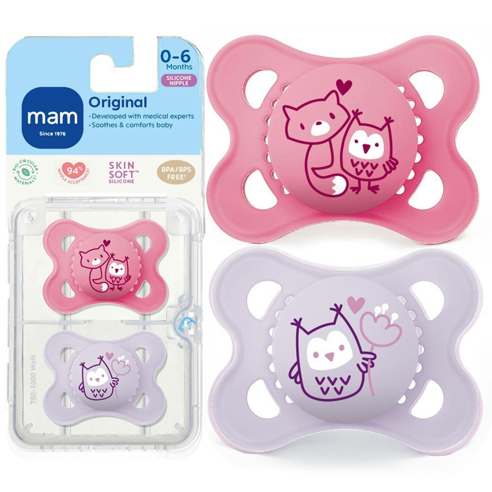 MAM Matte Original Deco Pacifier 0-6 Months 2-Pack: $6.89 MAM Matte Original Deco Pacifier 0-6 Months 2-Pack: $6.89