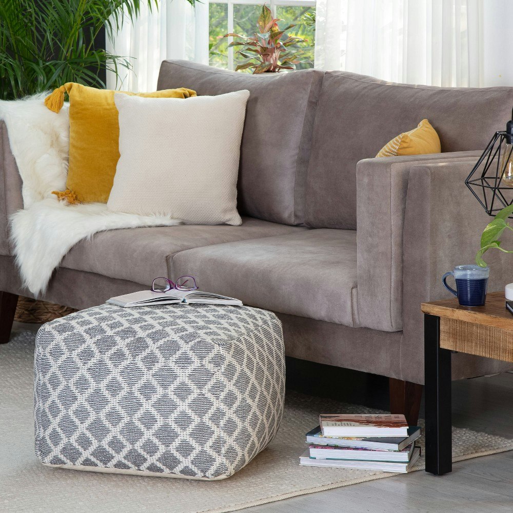 Anji Mountain South Grand 23-Inch Square Cotton Pouf: $70.99 Anji Mountain South Grand 23-Inch Square Cotton Pouf: $70.99