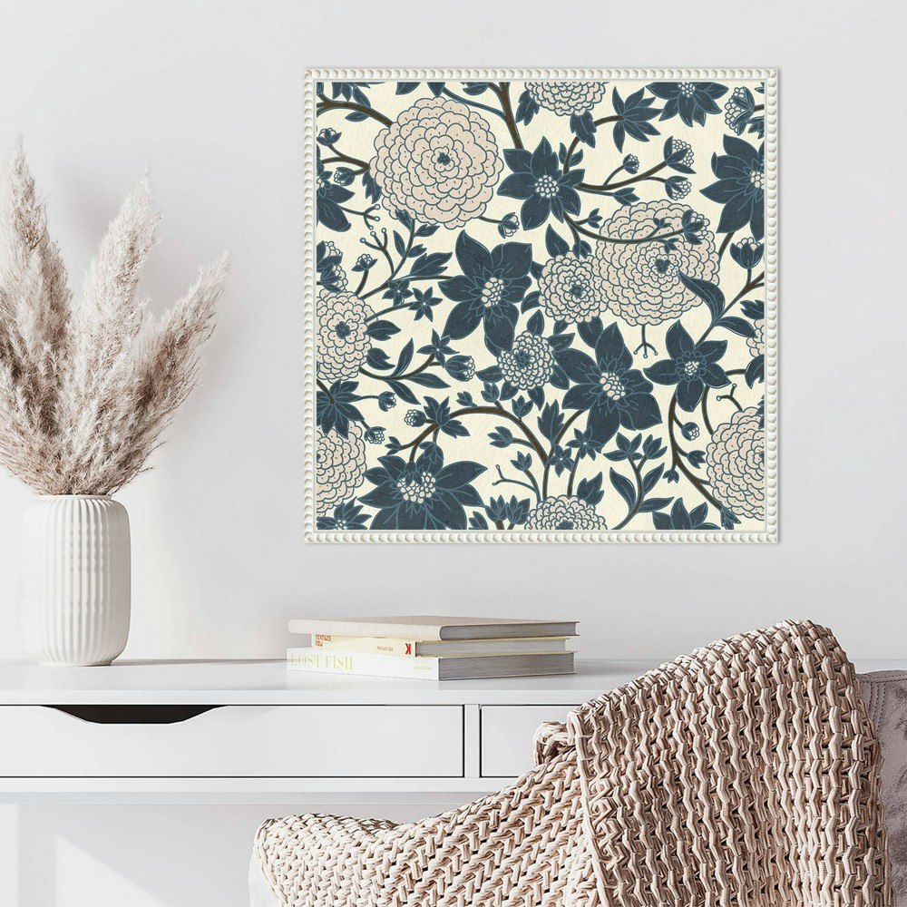 Amanti Art Puff Ball Vines Cream Framed Canvas Wall Art 22"x22": $98.99 Amanti Art Puff Ball Vines Cream Framed Canvas Wall Art 22"x22": $98.99