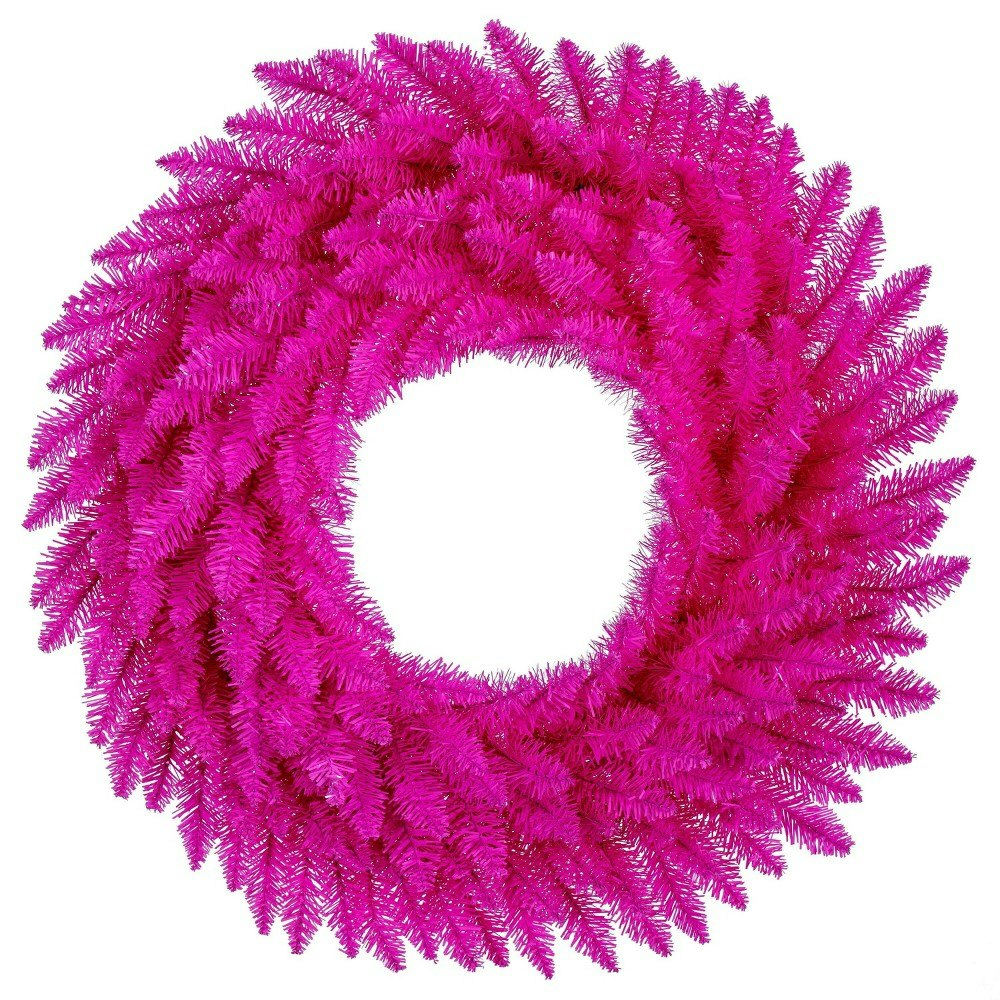 Vickerman 30-Inch Hot Pink Artificial Unlit Wreath: $66.03 Vickerman 30-Inch Hot Pink Artificial Unlit Wreath: $66.03