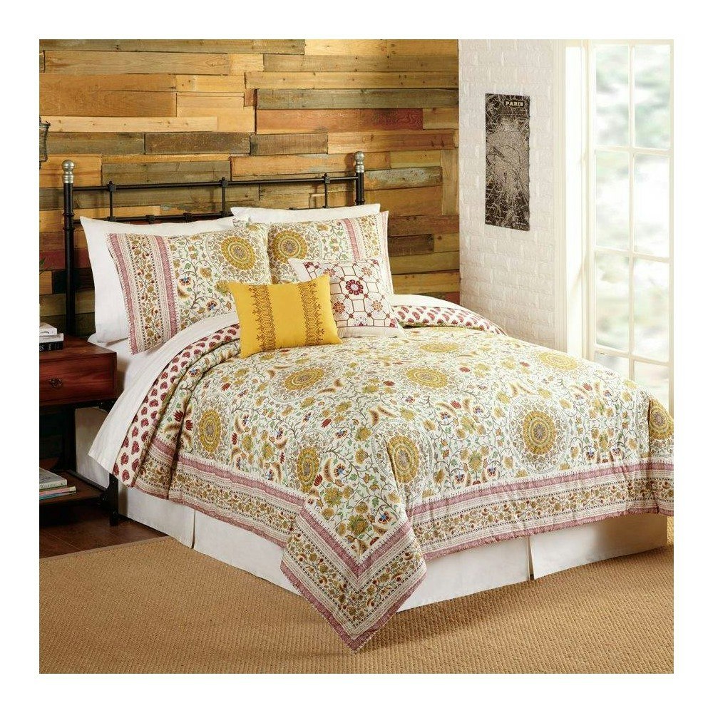 Indigo Bazaar Joanne Queen 5-Piece Comforter and Sham Bedding Set: $67.99