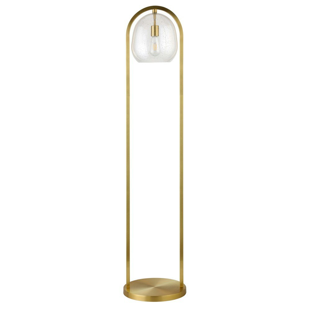 Hudson and Canal 64-inch Floor Lamp with Seeded Glass Shade: $87.99 Hudson and Canal 64-inch Floor Lamp with Seeded Glass Shade: $87.99