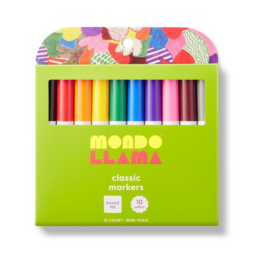 Mondo Llama 10-Count Broad Tip Markers: $0.50 Mondo Llama 10-Count Broad Tip Markers: $0.50