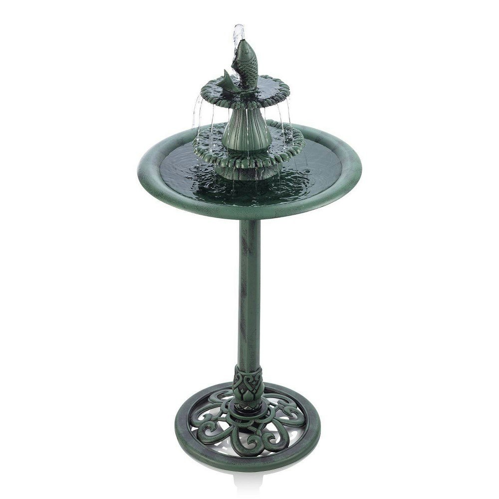 Alpine Corporation 40-inch Tiered Pedestal Fountain: $41.99 Alpine Corporation 40-inch Tiered Pedestal Fountain: $41.99