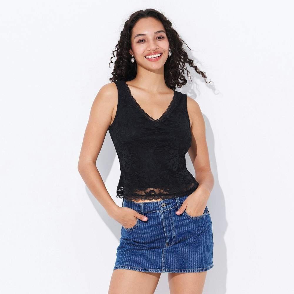 Wild Fable Women's V-Neck Lace Tank Top: $20 Wild Fable Women's V-Neck Lace Tank Top: $20