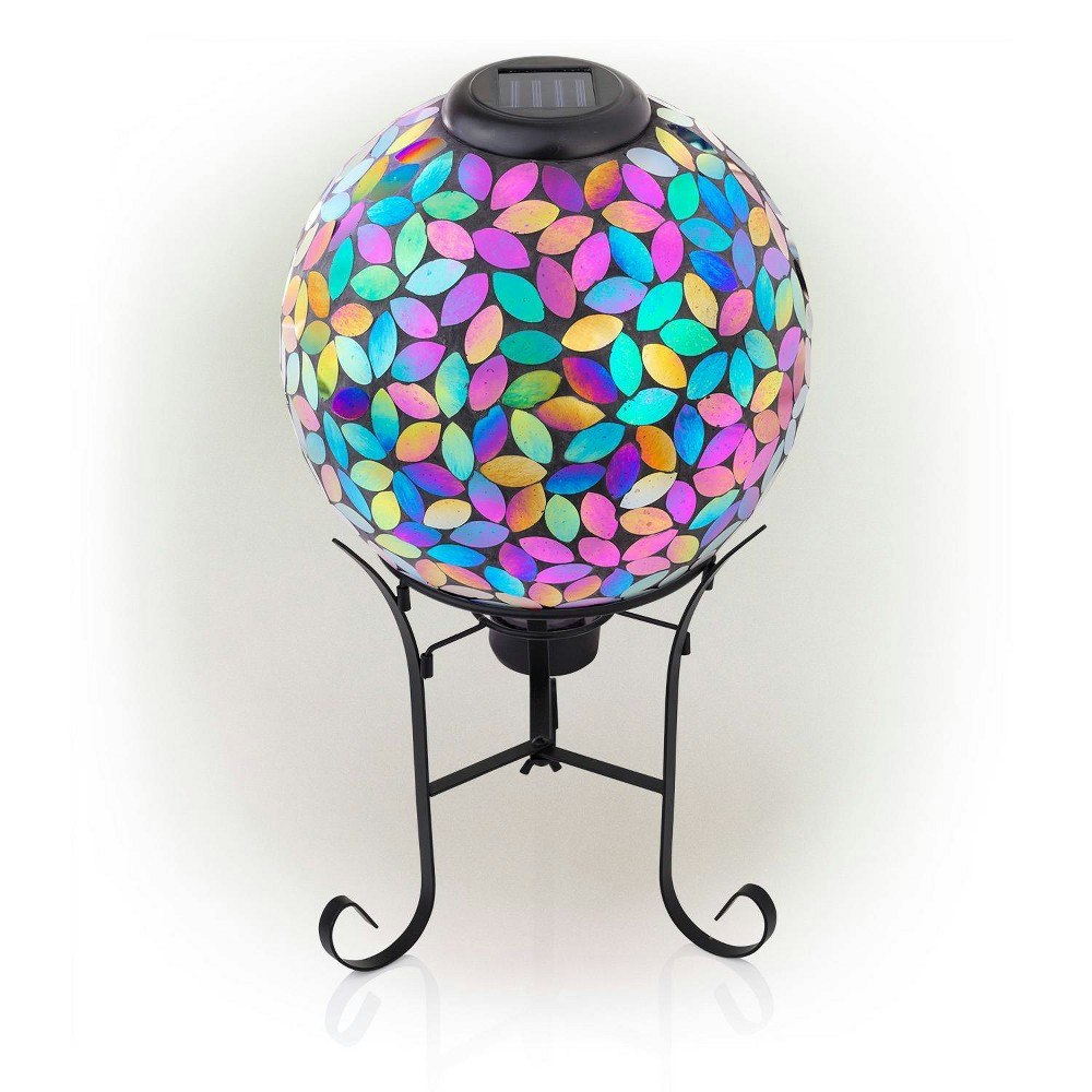 Alpine Corporation 11-inch Solar Mosaic Gazing Globe with Stand: $81.99