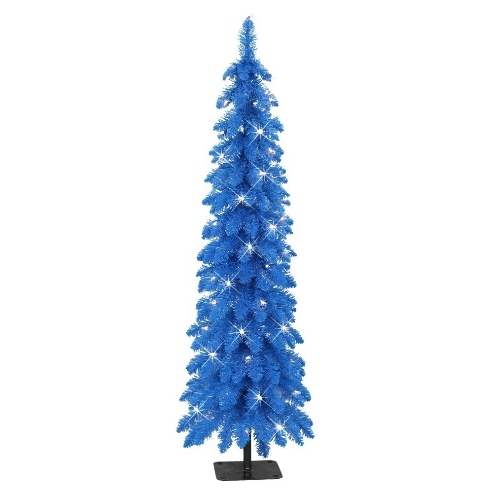 Puleo 4-Foot Pre-lit Flocked Alpine Fir Artificial Christmas Tree: $85.99 Puleo 4-Foot Pre-lit Flocked Alpine Fir Artificial Christmas Tree: $85.99