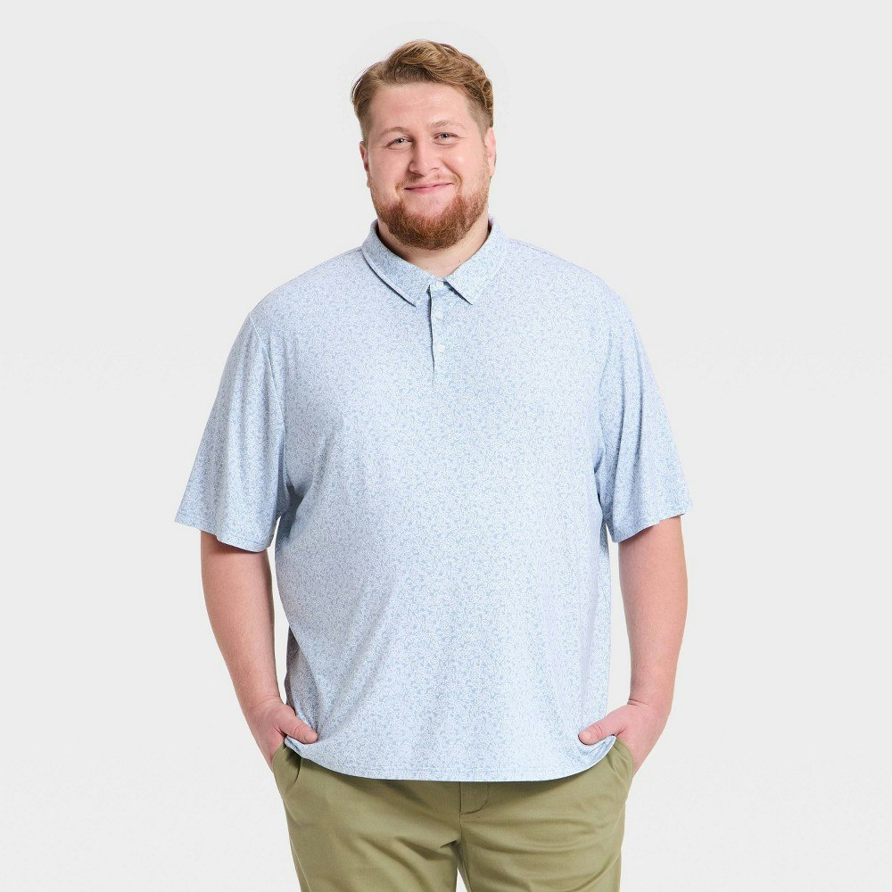 Goodfellow & Co Men's Big & Tall Floral Print Polo Shirt: $25 Goodfellow & Co Men's Big & Tall Floral Print Polo Shirt: $25