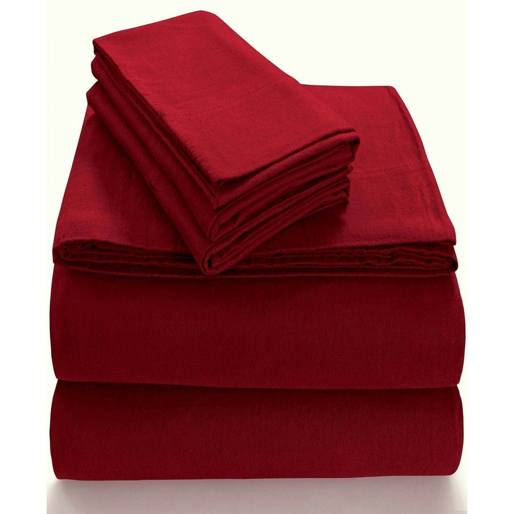 Tribeca Living King 4-Piece Extra Deep Pocket Cotton Flannel Sheet Set: $69.99