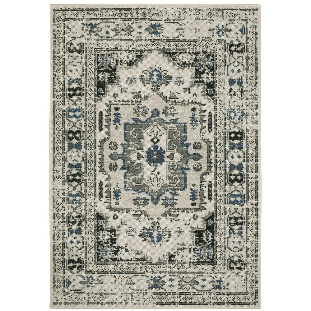 Trinity 5'3"x7'3" Distressed Traditional Indoor/Outdoor Area Rug: $149.99 Trinity 5'3"x7'3" Distressed Traditional Indoor/Outdoor Area Rug: $149.99