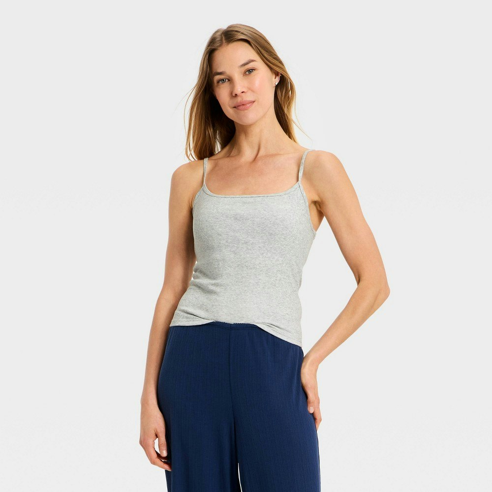 Auden Women's Ribbed Built-in-Bra Sleep Camisole: $20 Auden Women's Ribbed Built-in-Bra Sleep Camisole: $20