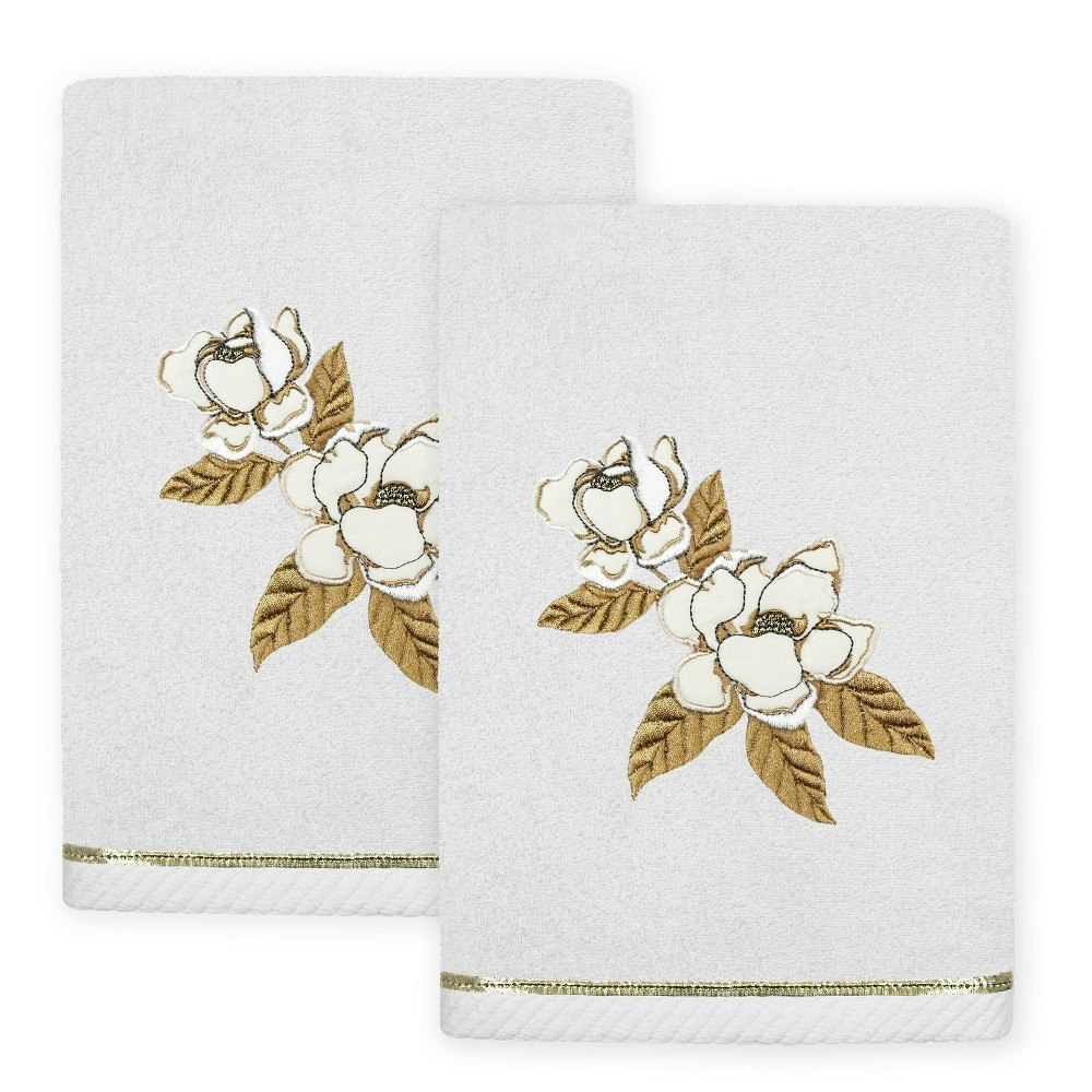 Linum Home Textiles Maggie Design Embellished Hand Towel 2-Pack: $71.99